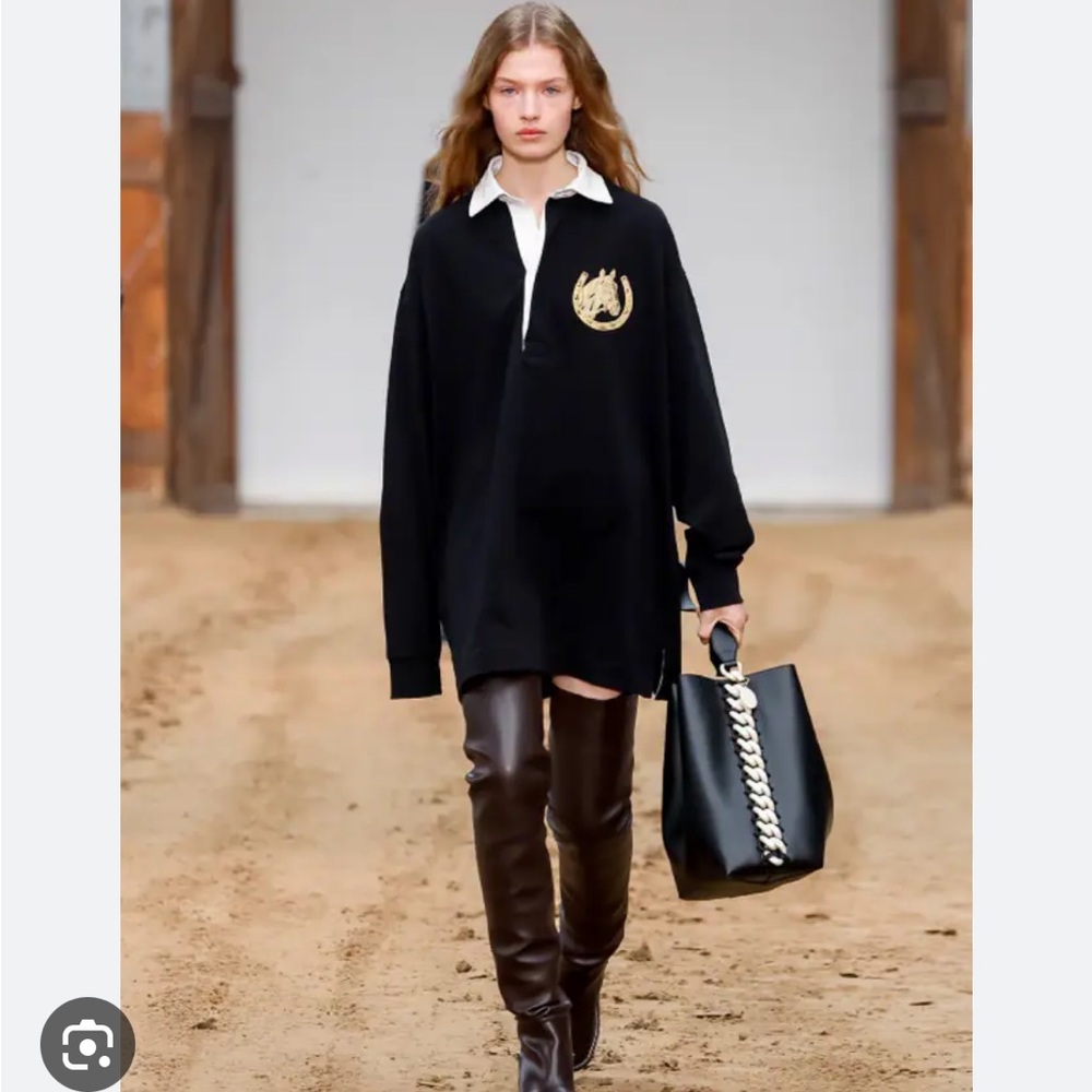 BRAND NEW! Stella McCartney Pony Club Oversized Rugby Top, Size M